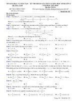 Đề thi KSCL môn Toán lớp 12 năm 2017-2018 - Sở GD&ĐT Quảng Nam - Mã đề 122