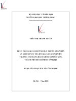 (Luận văn thạc sĩ) Thực trạng quan hệ tình dục trước hôn nhân và một số yếu tố liên quan của sinh viên Trường Cao đẳng Bách khoa Nam Sài Gòn, thành phố Hồ Chí Minh năm 2020