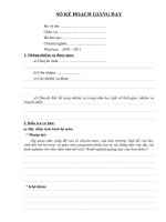 Mau so ke hoach giang day