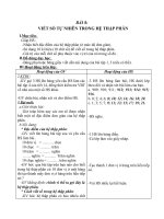 Giáo án Toán 4 chương 1 bài 8: Viết số tự nhiên trong hệ thập phân