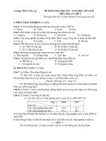 Đề thi học kì 1 môn Địa lý lớp 9 năm 2017-2018 - Trường THCS Yên Lạc