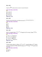 Bộ đề trắc nghiệm hóa học tham khảo đề 100