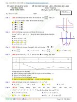 Đề thi thử ĐH môn Toán lần 1 năm 2017-2018 - Sở GD&ĐT Quảng Ninh