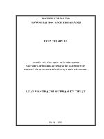 Nghiên cứu ứng dụng phần mềm ESPRIT vào việc lập trình gia công các bề mặt phức tạp. Thiết kế bài giảng điện tử giảng dạy phần mềm ESPRIT