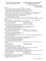 Đề kiểm tra HK1 môn GDCD lớp 12 năm 2017 - THPT Phạm Văn Đồng - Mã đề 485