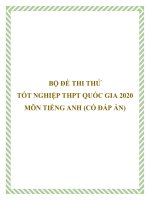 Bộ đề thi thử tốt nghiệp THPT Quốc gia 2020 môn Tiếng Anh (Có đáp án)