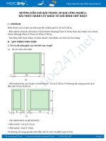 Giải bài Thực hành cắt khâu vỏ gối hình chữ nhật SGK Công nghệ 6