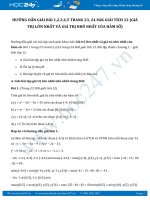 Hướng dẫn giải bài 1 trang 23 SGK Giải tích 12