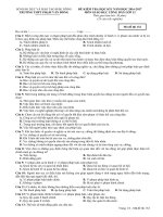 Đề kiểm tra HK1 môn GDCD lớp 12 năm 2017 - THPT Phạm Văn Đồng - Mã đề 132