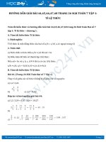 Hướng dẫn giải bài 44,45,46,47,48 trang 26 SGK Đại số 7 tập 1