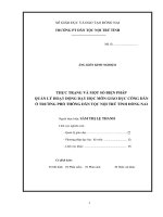 Sáng kiến kinh nghiệm: Thực trạng và một số biện pháp quản lý hoạt động dạy học môn Giáo dục công dân ở Trường PT Dân tộc Nội trú tỉnh Đồng Nai