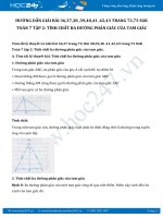 Hướng dẫn giải bài 39,40,41,42,43 trang 73 SGK Hình học 7 tập 2