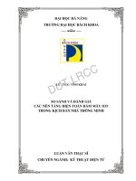 So sánh và đánh giá các nền tảng điện toán đám mây iot trong kịch bản nhà thông minh