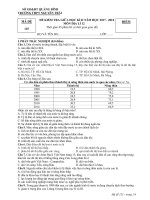 Đề kiểm tra 1 tiết HK2 môn Địa lí 12 năm 2017-2018 - Trường THPT Nguyễn Trãi