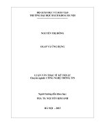 OLAP và ứng dụng luận văn tốt nghiệp thạc sĩ