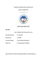 BÀI tập cá NHÂN học PHẦN QUAY PHIM CHỤP ẢNH QUẢNG cáo 1 