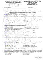 Đề kiểm tra chất lượng HK 1 môn Hóa học lớp 10 năm 2017-2018 - THPT Phan Đình Phùng - Đề số 4