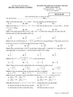 Đề kiểm tra HK1 môn Toán lớp 12 năm 2017 - THPT Phạm Văn Đồng - Mã đề 209