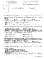 Đề kiểm tra 15 phút lần 1 môn Vật lí lớp 12 năm 2016-2017 - THPT Hàm Thuận Bắc - Mã đề 356