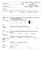 Đề KTĐK giữa kì II năm học 2013-2014 môn Toán lớp 2