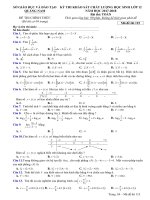 Đề thi KSCL môn Toán lớp 12 năm 2017-2018 - Sở GD&ĐT Quảng Nam - Mã đề 115