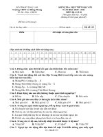 Đề kiểm tra 1 tiết học kì 1 môn Địa lớp 10 năm 2019-2020 có đáp án - Trường THPT Lê Hồng Phong