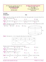 Đề thi thử tốt nghiệp THPT năm 2021 môn Toán có đáp án - Trường THPT Nguyễn Tất Thành, Gia Lai
