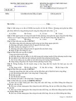 Đề kiểm tra 15 phút lần 1 môn Vật lí 12 năm 2016-2017 - THPT Hàm Thuận Bắc - Mã đề 483