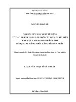 Nghiên cứu sản xuất bê tông từ các thành phần cấp phối cát biển nước biển khu vực cam ranh khánh hòa sử dụng xi măng poóc lăng bền sun phát