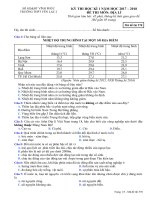 Đề kiểm tra HK 1 môn Địa lí lớp 12 năm 2017-2018 - THPT Yên Lạc 2 - Mã đề 570