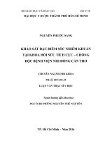 Khảo sát đặc điểm sốc nhiễm khuẩn tại khoa hồi sức tích cực – chống độc bệnh viện nhi đồng cần thơ 