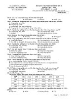 Đề kiểm tra 1 tiết HK 2 môn Địa lí lớp 10 năm 2017-2018 - THPT Gia Nghĩa - Mã đề 419