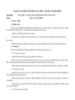 Giáo án môn Mĩ thuật lớp 1 sách Cánh Diều - Bài 6: Bàn tay kì diệu