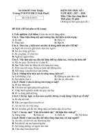 Đề thi học kì 1 môn GDCD lớp 6 năm 2017-2018 có đáp án - Trường THCS Ninh Phước