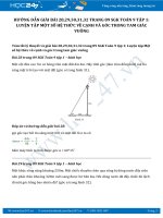 Giải bài tập Luyện tập một số hệ thức về cạnh và góc trong tam giác vuông SGK Toán 9 tập 1