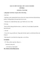 Giáo án môn Âm nhạc lớp 1 sách Cánh Diều - Chủ đề 6: Tuổi thơ