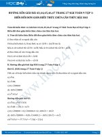 Hướng dẫn giải bài 43,44,45,46,47 trang 27 SGK Toán 9 tập 1