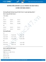 Giải bài tập Luyện tập Bảng nhân 5 SGK Toán 2