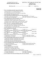 Đề kiểm tra 1 tiết môn Địa lí lớp 12 năm 2017-2018 - THPT Bắc Trà My - Mã đề 345