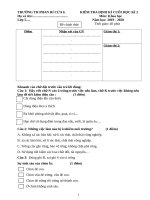 Đề thi học kì 2 môn Khoa học lớp 5 năm 2019-2020 có đáp án - Trường Tiểu học Phan Rí Cửa 6