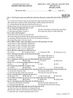 Đề kiểm tra 1 tiết môn Địa lí lớp 12 năm 2017-2018 - THPT Bắc Trà My - Mã đề 735