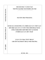 Đánh giá ảnh hưởng của thời gian lưu thủy lực đến hiệu quả xử lý nước thải sinh hoạt bằng công nghệ hiếu khí theo mẻ vận hành ở thời gian lưu bùn thấp