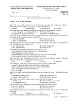 Đề kiểm tra HK1 môn GDCD lớp 10 năm 2018-2019 - THPT Lương Ngọc Quyến - Mã đề 130