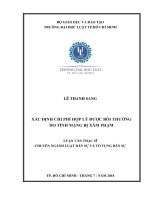 Xác định chi phí hợp lý được bồi thường do tính mạng bị xâm phạm 
