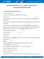 Hướng dẫn giải bài 1,2,3,4 trang 57 SGK Đại số 10