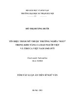 tín hiệu thẩm mỹ thuộc trường nghĩa “mắt” trong kho tàng ca dao người việt và thơ ca việt nam 1945  1975 TT 