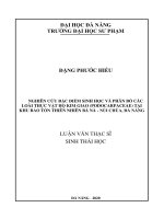 Nghiên cứu đặc điểm sinh học và phân bố các loài thực vật họ kim giao (podocarpaceae) tại khu bảo tồn thiên nhiên bà nà   núi chúa, đà nẵng 