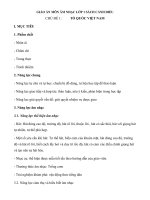 Giáo án môn Âm nhạc lớp 1 sách Cánh Diều - Chủ đề 1: Tổ quốc Việt Nam