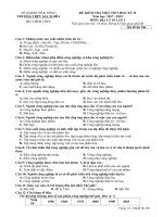 Đề kiểm tra 1 tiết HK 2 môn Địa lí lớp 10 năm 2017-2018 - THPT Gia Nghĩa - Mã đề 386