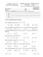 Đề kiểm tra HK1 môn Toán lớp 10 năm 2018-2019 - THPT Lương Ngọc Quyến - Mã đề 209